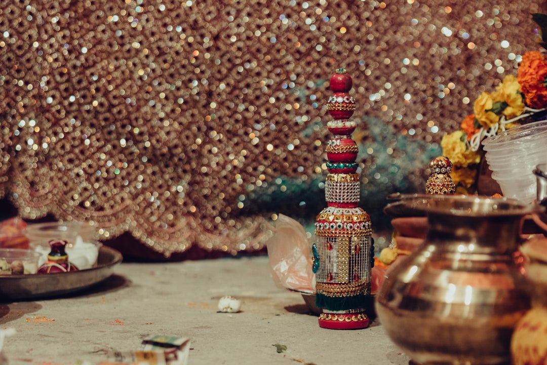 a table topped with lots of pots and pans