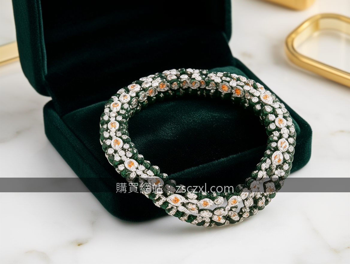 Elegant crystal bracelet photography in luxury jewelry style.
Subject: Place the